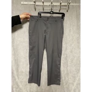 Nike Golf Pants Men 34 X30 Gray Chino Performance Active Outdoor Dri Fit Stretch